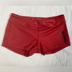 Virus International Women’s Training Shorts - Cranberry Red - Size Large